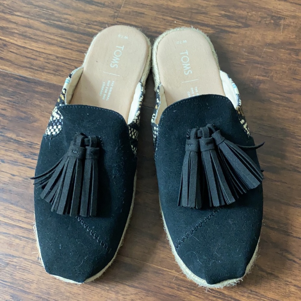 Toms slip on shoes.